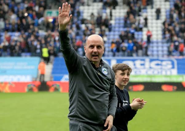 Wigan Athletic's manager Paul Cook