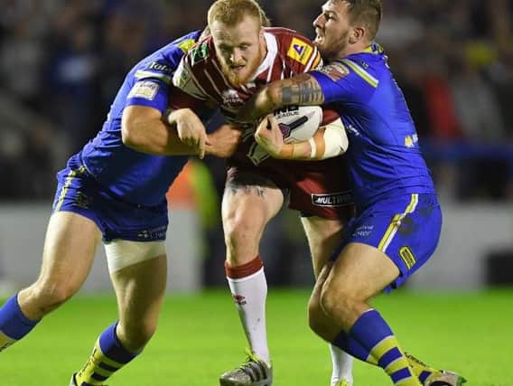 Dom Crosby, pictured playing for Wigan, before his move to Warrington