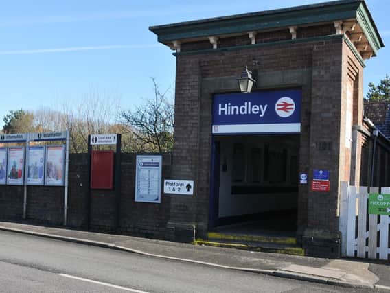 The incident happened at Hindley station