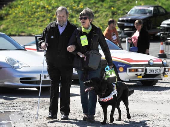 Galloway's Society for the Blind, held a driving experience day for blind and partially sighted people, with the opportunity to drive around the race track under instruction