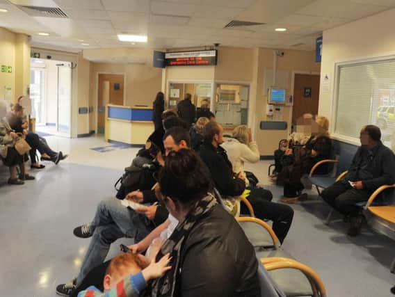 A busy Wigan Infirmary A&E
