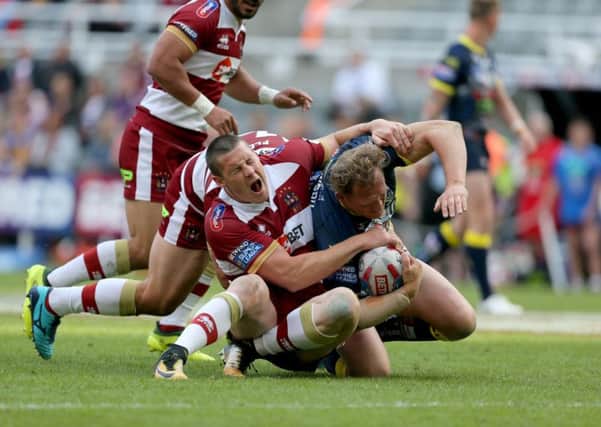 Action from Wigan's game against Warrington