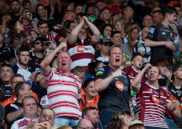 Warriors fans at the Magic Weekend in Newcastle