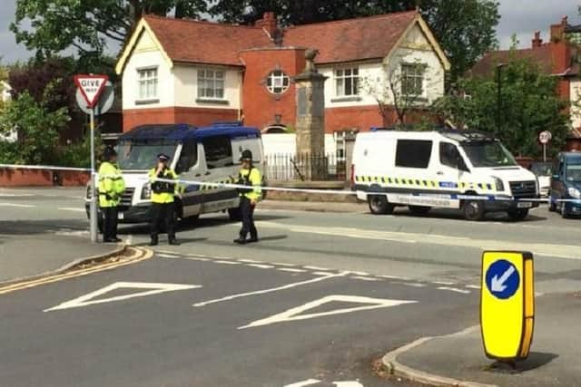 Police in Swinley after a terror scare
