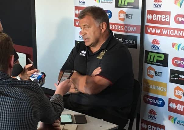 Shaun Wane took his first press conference since his announcement to step-down at the end of the year