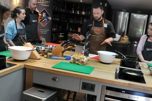 Richard in his BBQ cookery masterclass