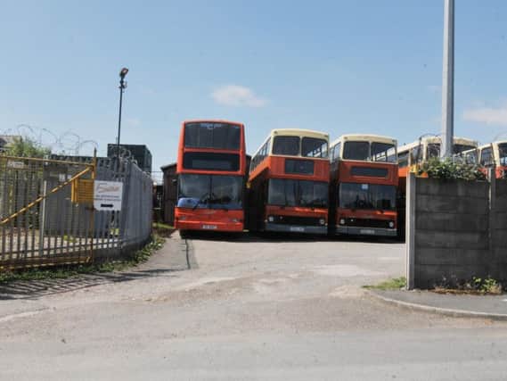 Finches bus depot in Ince