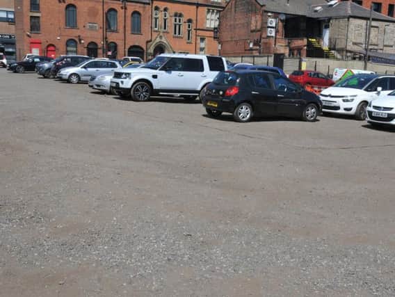 The current condition of the car park