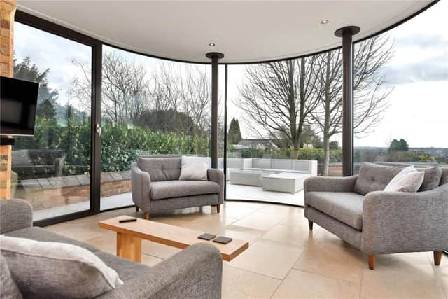 The living-dining kitchen is described as a "dramatic space". (Picture: Rightmove)